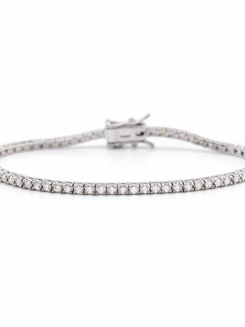 LEKANI 2mm Moissanite Tennis Bracelet S925 Silver 7.5 in